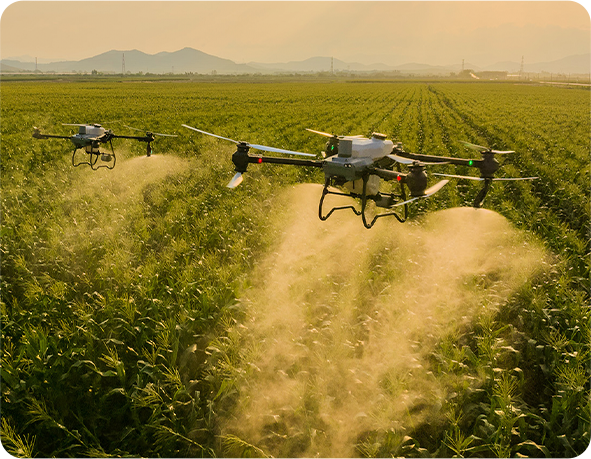 drones de pulverização de lavoura no agro
